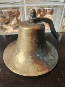 Antique/Vintage Ships Galley/Dinner Bell 8" Wide 5.5" Tall - Picture 1 of 18