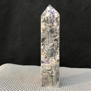 923G Natural Púrpura Fluorita Cristal Pilar Obelisco Punto Aura Terapia - Imagen 1 de 9