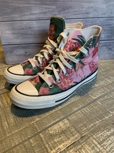 Scarpe da tennis sneakers alte Converse All Star in tela floreale da donna taglia 5,5 - Foto 1 di 7