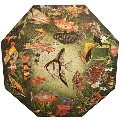 Springbok Okta Puzzle INCOMPLETE Maynard Reece Tropical Fish Freshwater 1967 - Image 1 of 4