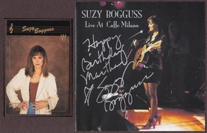 Suzy Bogguss Autographed CD & Collector Card - Live at Caffe Milano - Picture 1 of 2