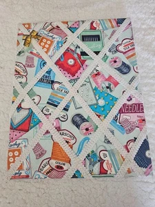 Handmade Craft Room Canvas For Hanging Photos Bows Multicolor 14.25" X 11.25" - Picture 1 of 12