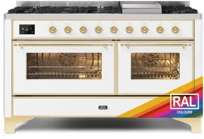 Ilve Majestic II Collection UM15FDNS3RAG 60 In Freestanding Dual Fuel Range - Image 1 of 4