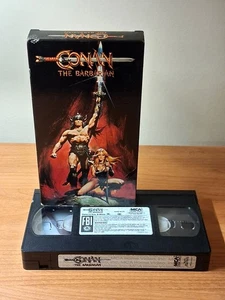 Conan the Barbarian (1981) Vintage VHS – Arnold Schwarzenegger Original MCA - Imagen 1 de 2