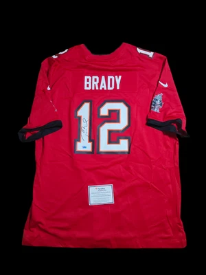 Camiseta deportiva firmada por Tom Brady de los Tampa Bay Buccaneers Nike Game XXL fanáticos Foto 1 de 3