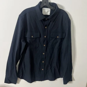 Nueva Sobrecamisa Ministry of Supply Fusion Azul Marino L Manga Larga ORIG $168 - Imagen 1 de 6