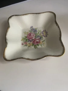 Foley Tulip Ruffled Edge Candy Dish, Foley China, E Brain and Co, Floral Tray  - Picture 1 of 19