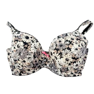 Victoria's Secret Body von Victoria Halb-BH Blumen Strass gefüttert Größe 32DDD - Bild 1 von 7