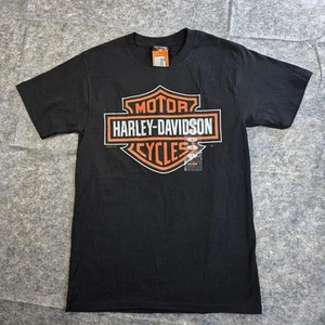 NWT Harley Davidson Black Shirt Mens Small Albany New York Spitzie’s Motorcycles - Picture 1 of 11