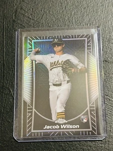 2025 TOPPS CHROME BASEBALL SHADOW ETCH REFRACTOR RC JACOB WILSON #SE-11 SSP - Picture 1 of 4