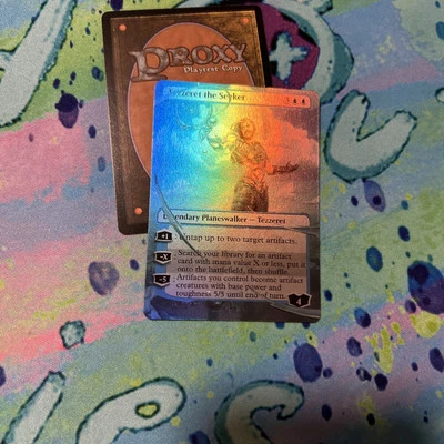Tezzert The Seeker Full Art Foil Mtg Play Test Card  - Image 1 of 2