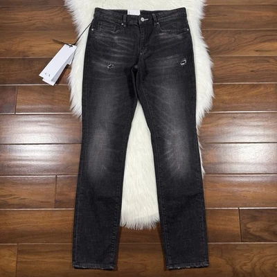 Pantalones de mezclilla ajustados Armani Exchange A|X para hombre talla 30 R negros lavados J14 Foto 1 de 4