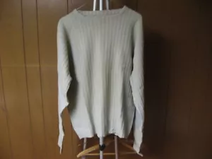 Vintage Men's L Large Long Sleeve Sweater 90% Imported Lambs Wool 10% Silk - Picture 1 of 4