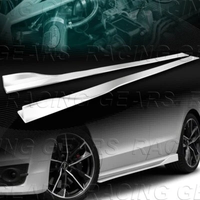 6 X FALDA LATERAL EXTENSIÓN BLANCA PINTADA DIVISORES BASCULANTE DIFUSOR CANARD 86" X 4" Foto 1 de 4