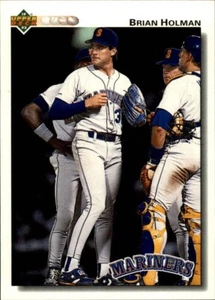 Tarjeta de béisbol Brian Holman 1992 Upper Deck MLB #595 Seattle Mariners - Imagen 1 de 2