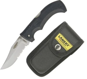 Lansky Easy Grip Nylon Sheath Ambidextrous Lockback Design Pocket Knife -LKN030 - Picture 1 of 1