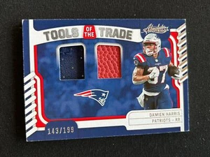 Damien Harris 2022 Absolute Tools Jersey Patch New England Patriots 143/199 A76 - Picture 1 of 1
