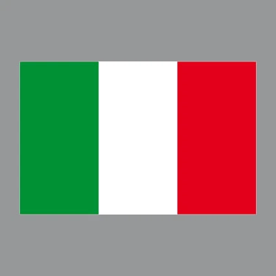 GREENIT Aufkleber 8,5cm Sticker ITA Italien Italy Flagge Fahne Fußball Fan EM WM Deko