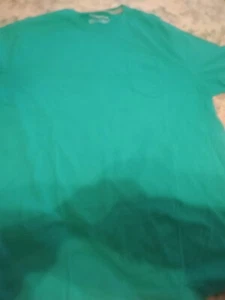 Saddlebred Green Cotton S/S T Shirt Breast Pocket L - Picture 1 of 1