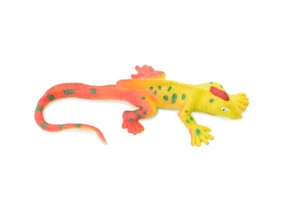 Rainbow Iguana Lizard Stretchy Rubber Toy Realistic Rainforest Model 3" F0115B13 - Picture 1 of 7