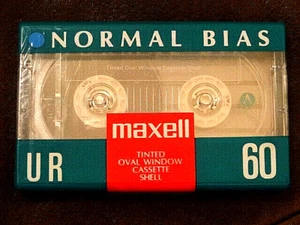 Maxell UR 60 min Normal BIAS IEC TYP I Leer Audio Kassette Band NEU VERSIEGELT - Bild 1 von 4