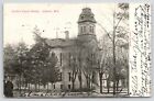 Juneau WI~2nd Empire Courthouse (Gone Now)~Mansard Tower Roof~Widow's Walk~1907