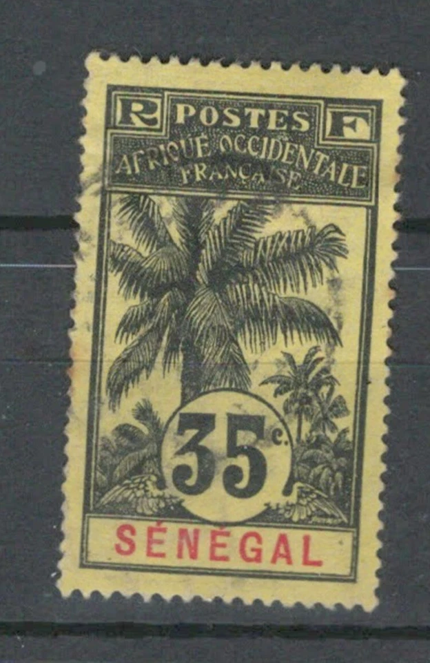 SENEGAL French Colonies Africa TREES  USED CLASSIC 35C STAMP LOT(SEN 282) - Image 1 of 1