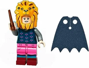 LEGO Harry Potter Series 2 - Luna Lovegood Minifigure Lion Hat Spongy Cape Blue - Picture 1 of 1