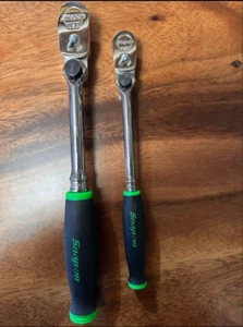 *NEW* Snap On Tools FH80MP and TH72MP HI VIZ YELLOW Indexing Ratchet Combo Set - Foto 1 di 2