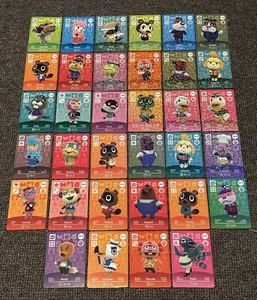 Animal Crossing Official Amiibo Card Bundle 34 Cards Unscanned And Genuine - Picture 1 of 1