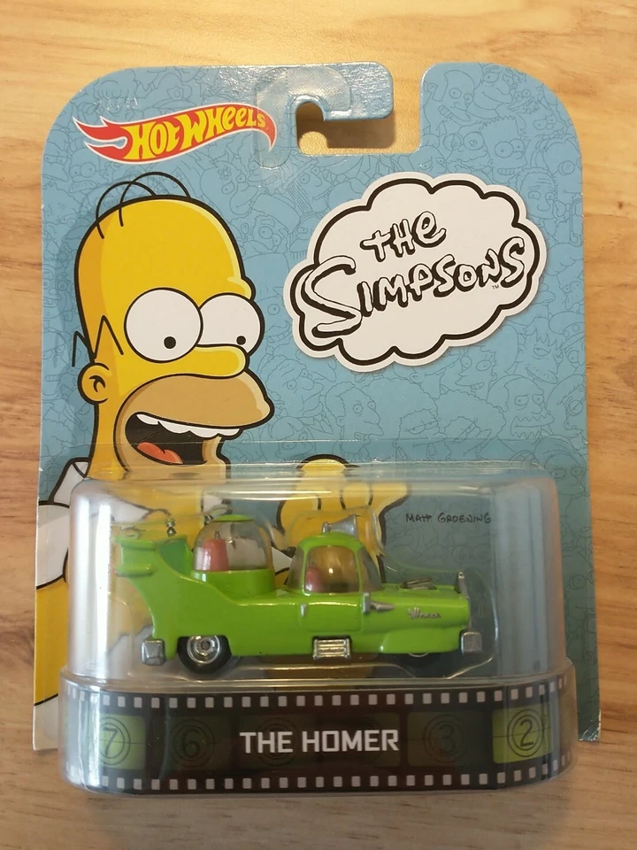 Hot Wheels Retro Entertainment THE SIMPSONS THE HOMER Real Riders BDV00 2014 NEW - Image 1 of 3