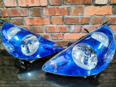 2001 2005 JDM HONDA JAZZ FIT GD1 GD4 JAZZ GD3 HID HEAD LIGHTS LAMPS 1 PAIRS BLUE - Image 1 of 4