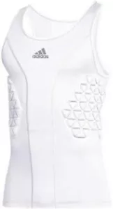 adidas Tech Fit Compression Padded Tank- Men's Size Medium White/Silver DP9228 - Picture 1 of 1