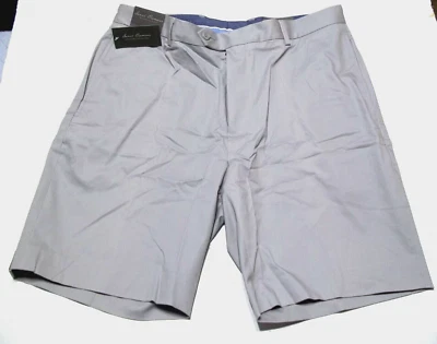 Pantalones Cortos Chinos Daniel Cremieux Signature Collection Talla 40 X 9" Gris Claro Nuevos con Etiquetas Foto 1 de 2