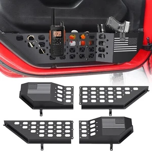 Caja de almacenamiento de bolsillo de puerta delantera de metal para Jeep Wrangler JL JLU 4XE 2018-2025 y... - Imagen 1 de 9