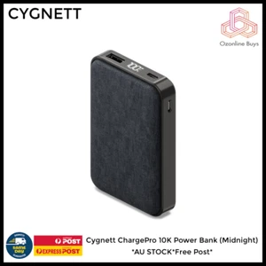 Cygnett ChargePro 10K Power Bank (Midnight) *AU STOCK*Free Post* - Picture 1 of 1