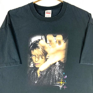T-shirt vintage David Bowie taglia XL nera double face 2004 reality tour Y2K - Foto 1 di 6