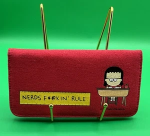 A Rare Red Angry Little Girls By Lela Lee Women's Vintage Snap Wallet Billfold - Picture 1 of 4