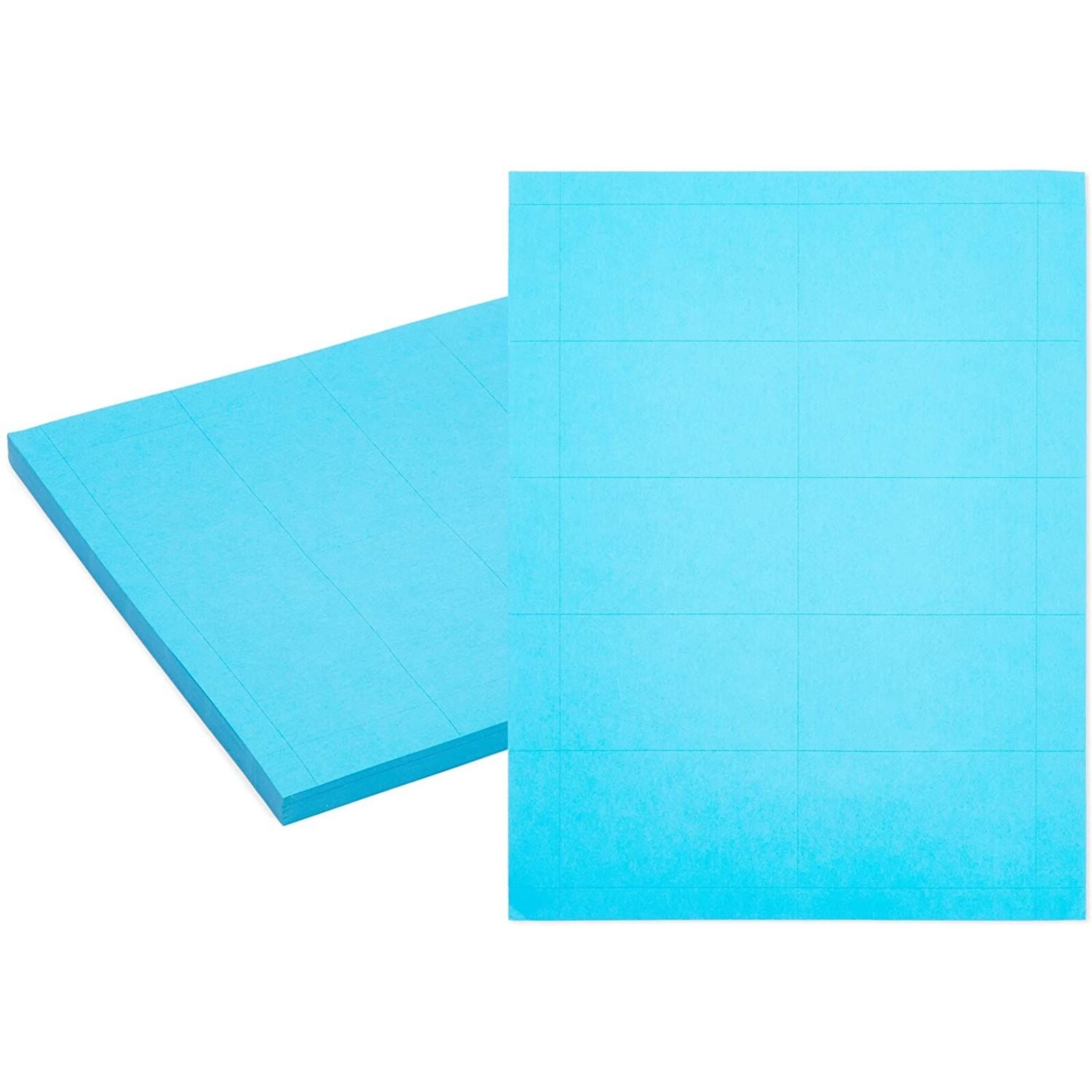 Blue Business Cards, 50 Sheets of Printable Cardstock Paper (500 Blank Cards)  | eBay
