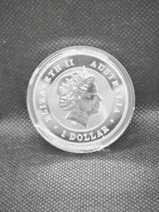 THE AUSTRALIAN KOKKABURRA Gedenkmünze Queen Elizabeth II SAMMLERMÜNZE VERSILBERT - Bild 1 von 2