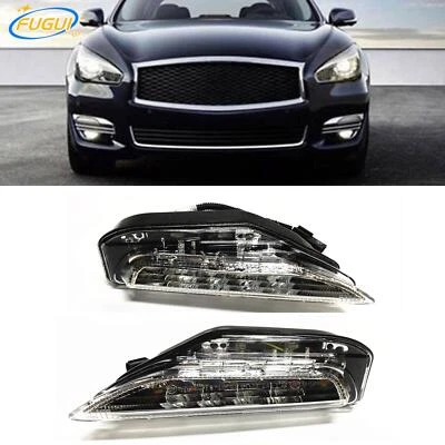Lámpara de luz de señal de giro derecha izquierda 2 piezas apta para Infiniti Q70L 2015 2016 2017-2019 Foto 1 de 4