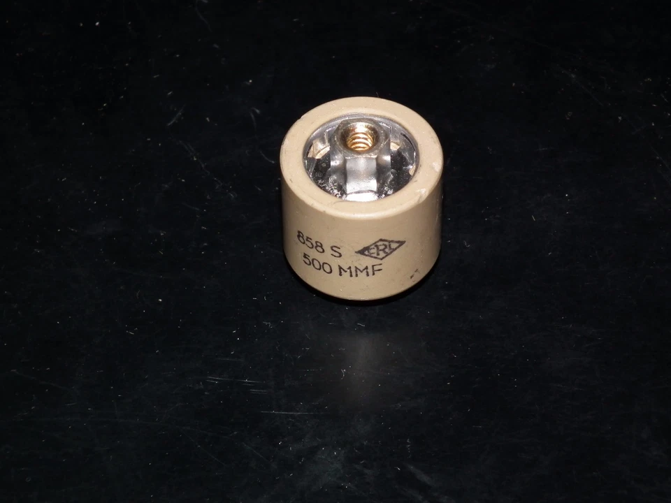 NOS HV Türklinke Kondensator CRL 858S - 500pF 5KV für Sender und Linearverstärker - Bild 1 von 1