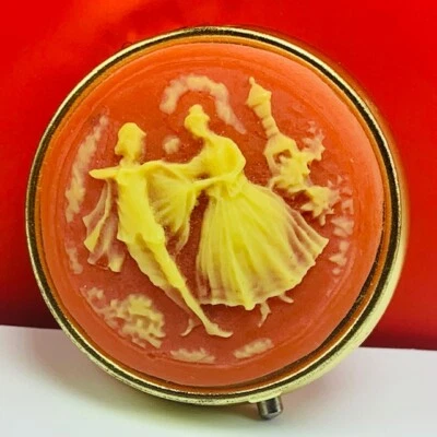 womens pill box case victorian dancing cape travel makeup - Image 1 of 3