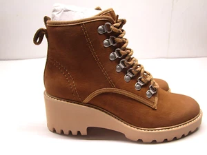 Dolce Vita Boots Womens 8 Huey Hiker Whisky Nubuck Lace & Zip NEW - Picture 1 of 12