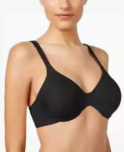 Bali Passion for Comfort Underwire Bra Women's 36C Black Dual Back Hook-and-Eye - Picture 1 of 13