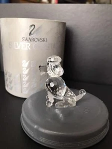 Swarovski Kristall SILBER KRISTALL SITZENDER PUDEL 181317 Figur - Bild 1 von 7