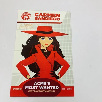 1 manual de instrucciones para Carmen Sandiego atrapa vile y devuelve el botín 2019 Foto 1 de 4