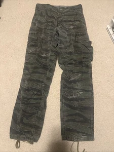 Vintage Tiger gestreifte Militärhose Herren Reg Small Urban Camouflage Bdu Ende 80er - Bild 1 von 18