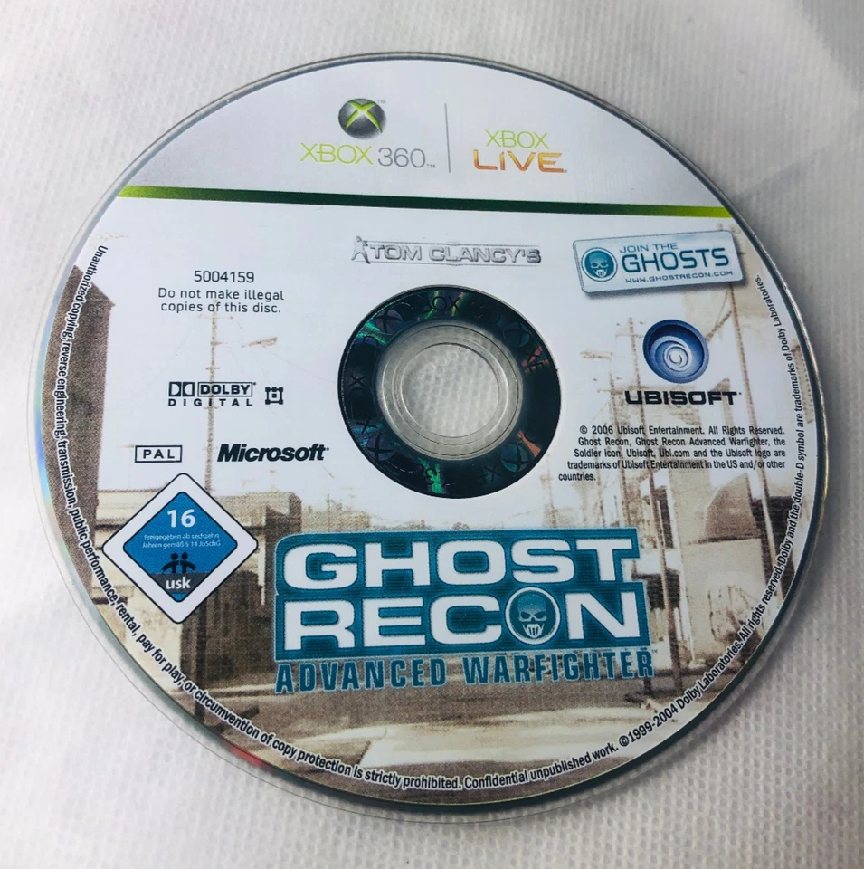 Video Game Ghost Recon Advanced Warfighter Disc Only XBOX 360 - Image 1 of 1