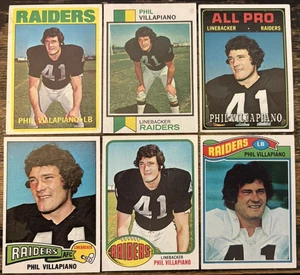 PHIL VILLAPIANO Topps RC LOT! 1972 #108 1973-1977 Oakland Raiders ROOKIE! EXMT+ - Bild 1 von 2